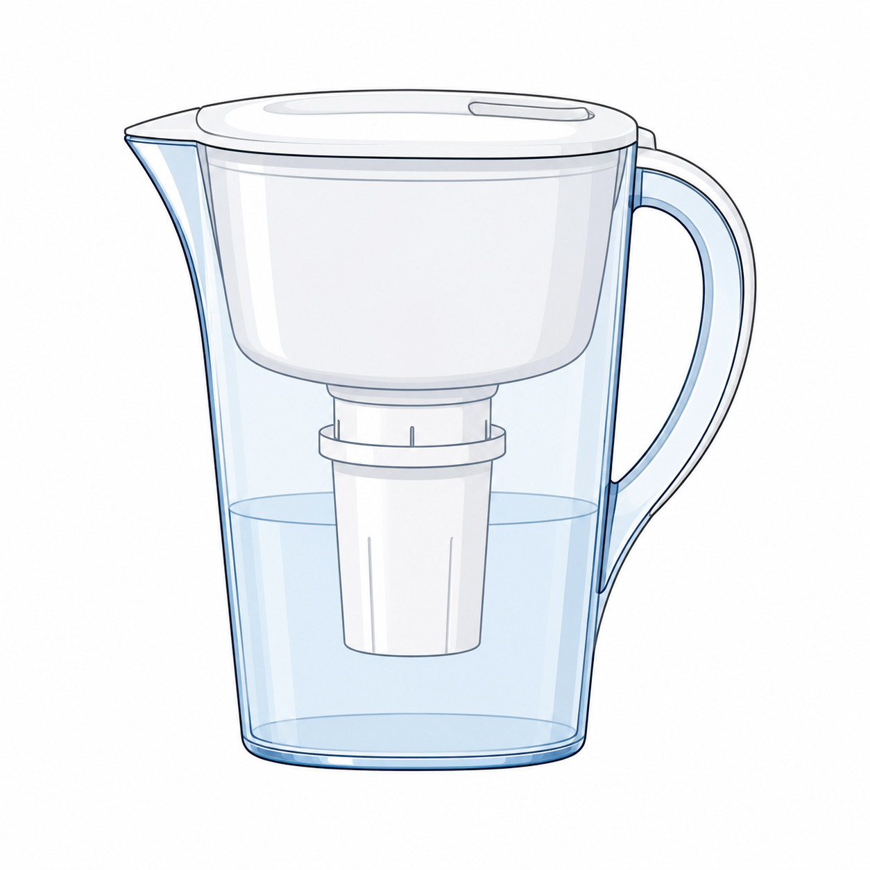 Jarra filtrante BRITA MAXTRA de cristal de 2,5 litros